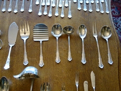 Louis 15 style Cutleryset 137 pieces in 800 solid silver, Germany 1920