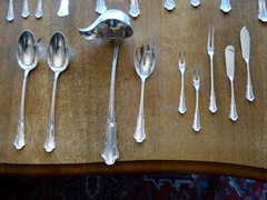 Louis 15 style Cutleryset 137 pieces in 800 solid silver, Germany 1920