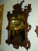 Louis 15 style Mirror in Oak, Belgium,Liége 1920