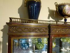 Louis 16 style Displaycabinet very high quality in wood and gilded bronzes, France 1880