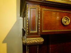 Louis 16 style Displaycabinet very high quality in wood and gilded bronzes, France 1880