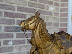 Russian sculpture by Vasili Grachev in gilded bronze, Russia 1880