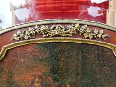 Transition style Displaycabinet signed F.Linke in satinwood and gilded bronzes, France 1890