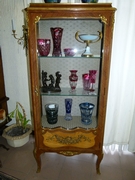 Transition style Displaycabinet very high quality Napoleon3 in differents woods and mounred bronzes, France 1880