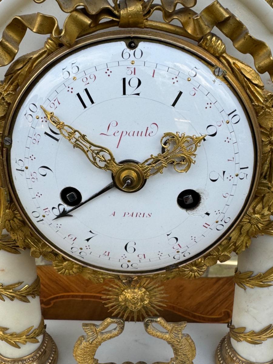 18 century Louis 16 pendulum clock by Lepaute with date 