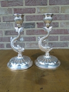 Louis Philippe style Pair candelabra in silver 915 1880