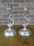 Louis Philippe style Pair candelabra in silver 915 1880