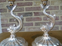 Louis Philippe style Pair candelabra in silver 915 1880