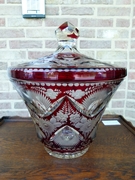 A very nice big  Bohemian crystal punchbowl.