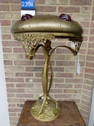 Art-nouveau style Table lamp  in bronze and glass, Austria 1890