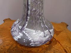 Art nouveau style Vase in Legras style in glass and enamel, France 1920