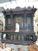 Asiatique style Huge cabinet from a temple, India 1880