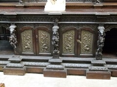 Asiatique style Huge cabinet from a temple, India 1880