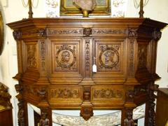 Barock style Cabinet in oak, Germany 1900