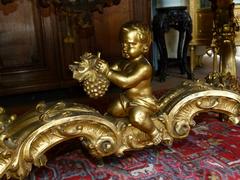 Barock style huge Gilded Italian table with marble top in gilded carved wood and marble, Italy 1860