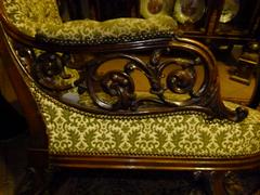 Barock style Longchair for child in mahogany, Germany 1870