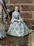 Bell epoque style German Sitzendorf porcelain group 