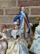 Bell epoque style German Sitzendorf porcelain group 