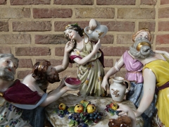 Belle epoque style Group with 12 people of the harvest in Rudolstadt,porcelain, Germany 1940