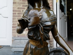 Belle epoque style Sculpture of a gipsy lady 