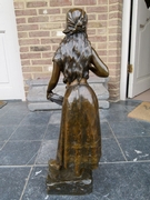 Belle epoque style Sculpture of a gipsy lady 