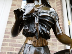 Belle epoque style Sculpture of a gipsy lady 