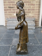 Belle epoque style Sculpture of a gipsy lady 