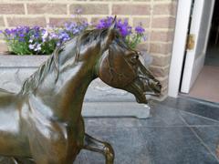 style Bronze Sculpture of a horse in patinated bronze, France,J.Bennes 1880