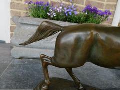 style Bronze Sculpture of a horse in patinated bronze, France,J.Bennes 1880