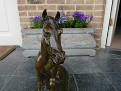 style Bronze Sculpture of a horse in patinated bronze, France,J.Bennes 1880