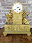 Charles X restauration style Pendule clock 