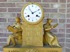 Charles X restauration style Pendule clock 