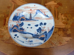 Chinese 18 century Qianlong Plate  in porcelain, China 1735-1796