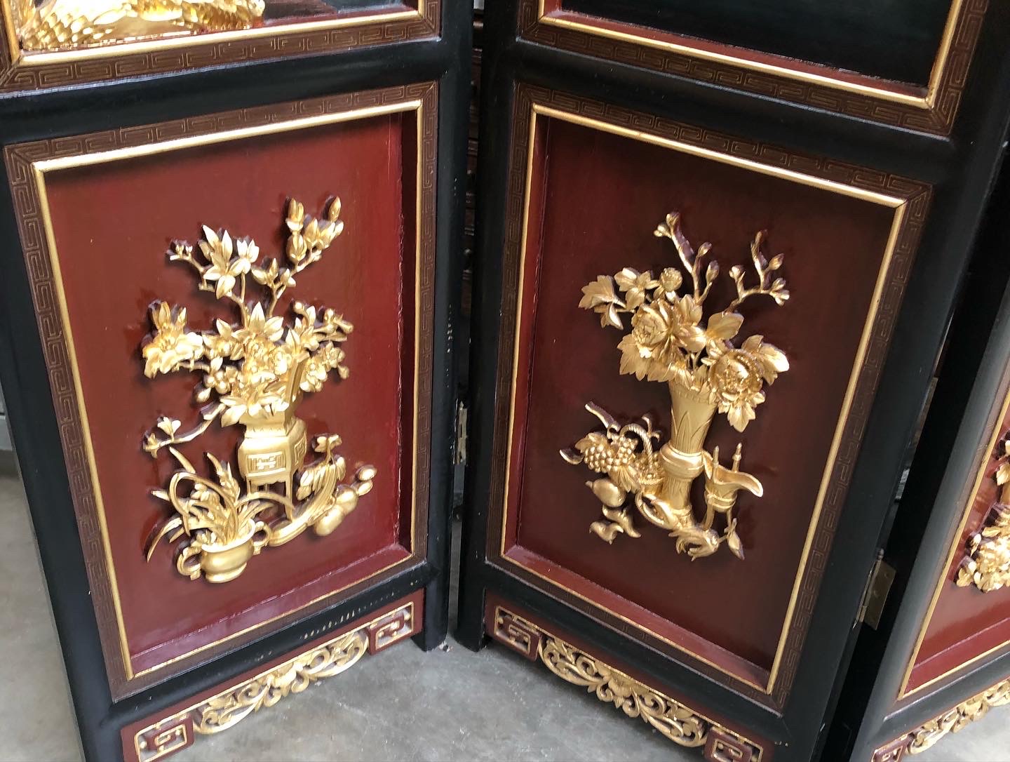 Chinese 4 panel roomscreen