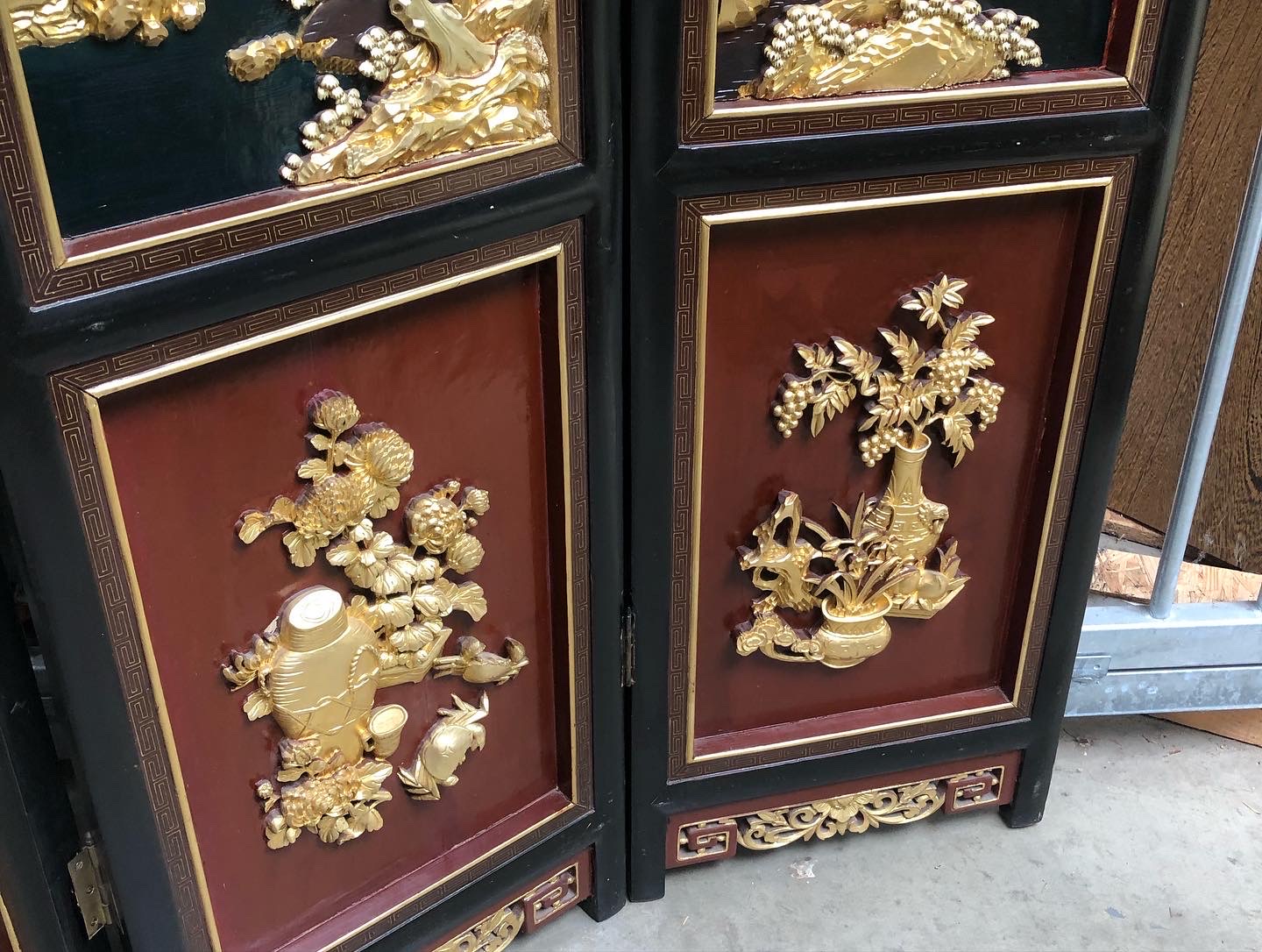 Chinese 4 panel roomscreen