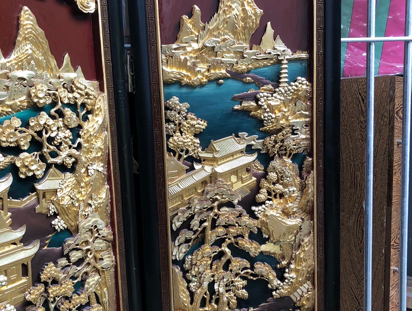Chinese 4 panel roomscreen