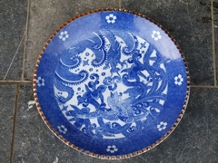 Chinese style Disch white and blue in porcelain, China