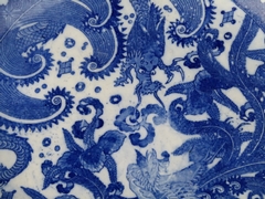 Chinese style Disch white and blue in porcelain, China