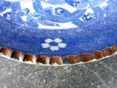 Chinese style Disch white and blue in porcelain, China