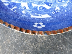 Chinese style Disch white and blue in porcelain, China