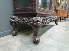 Chinese style Display cabinet in Asiatique rosewood, China 1920