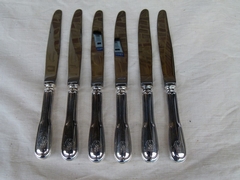 style Christofle cutlery set 77 pieces  in plated silver, France 1950