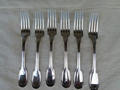 style Christofle cutlery set 77 pieces  in plated silver, France 1950