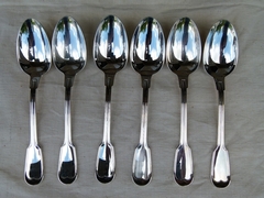 style Christofle cutlery set 77 pieces  in plated silver, France 1950