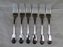 style Christofle cutlery set 77 pieces  in plated silver, France 1950