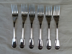 style Christofle cutlery set 77 pieces  in plated silver, France 1950