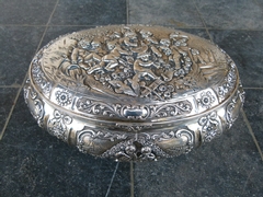 Dutch style Solid silver Box in 835 silver, The Netherlands 1920