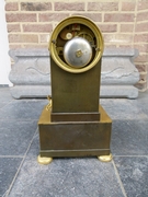 Empire style Clock in gilded and patinated bronze, France,Jumelle à Paris 1815