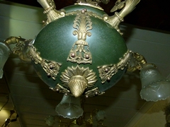 Empire style Lamp in gilded and patinated bronze, France 1920