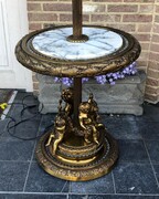 style Floor lamp with putti,s maison Jansen in gilded bronze, France 1920